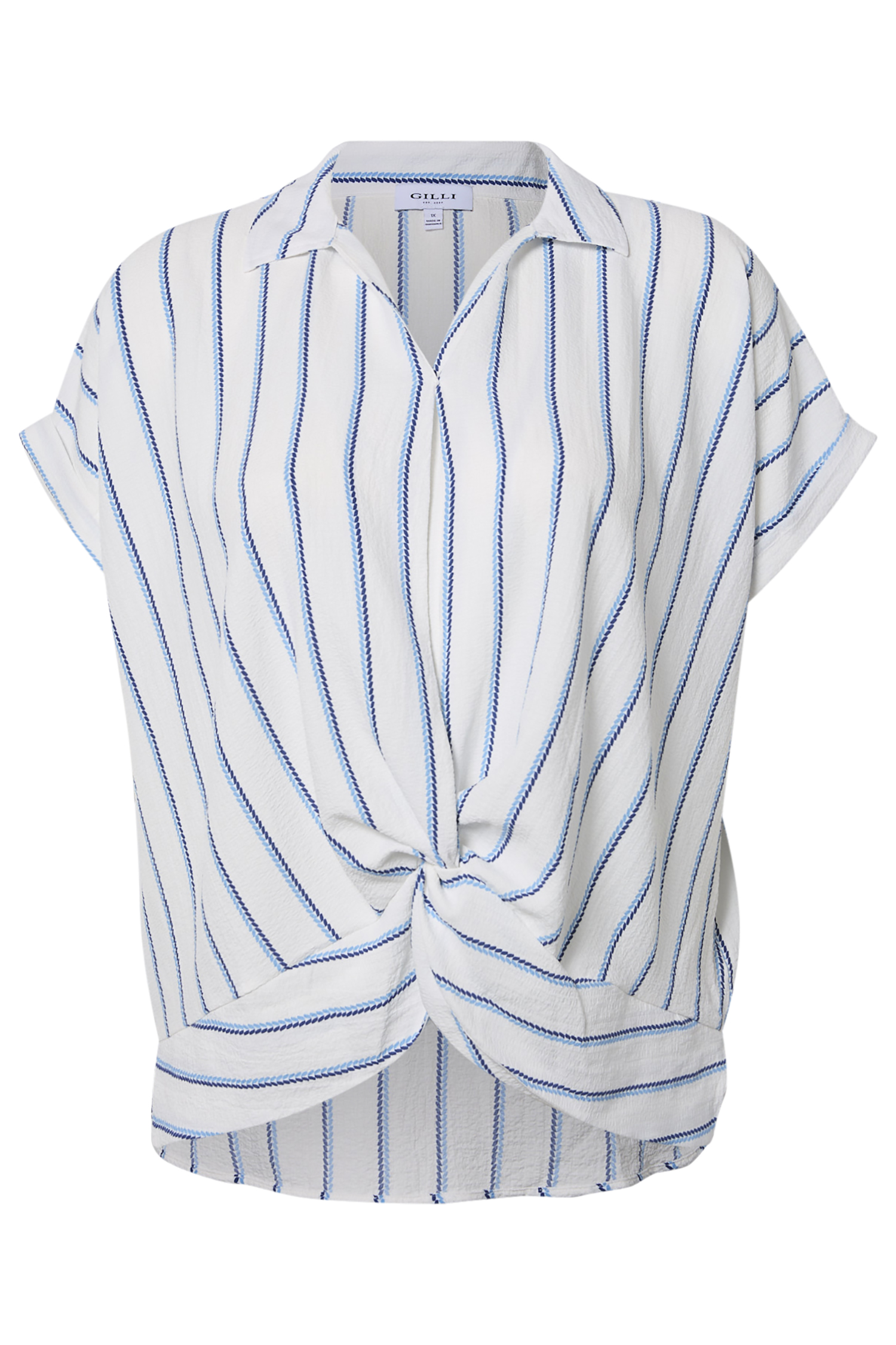 Striped V-Neck Top