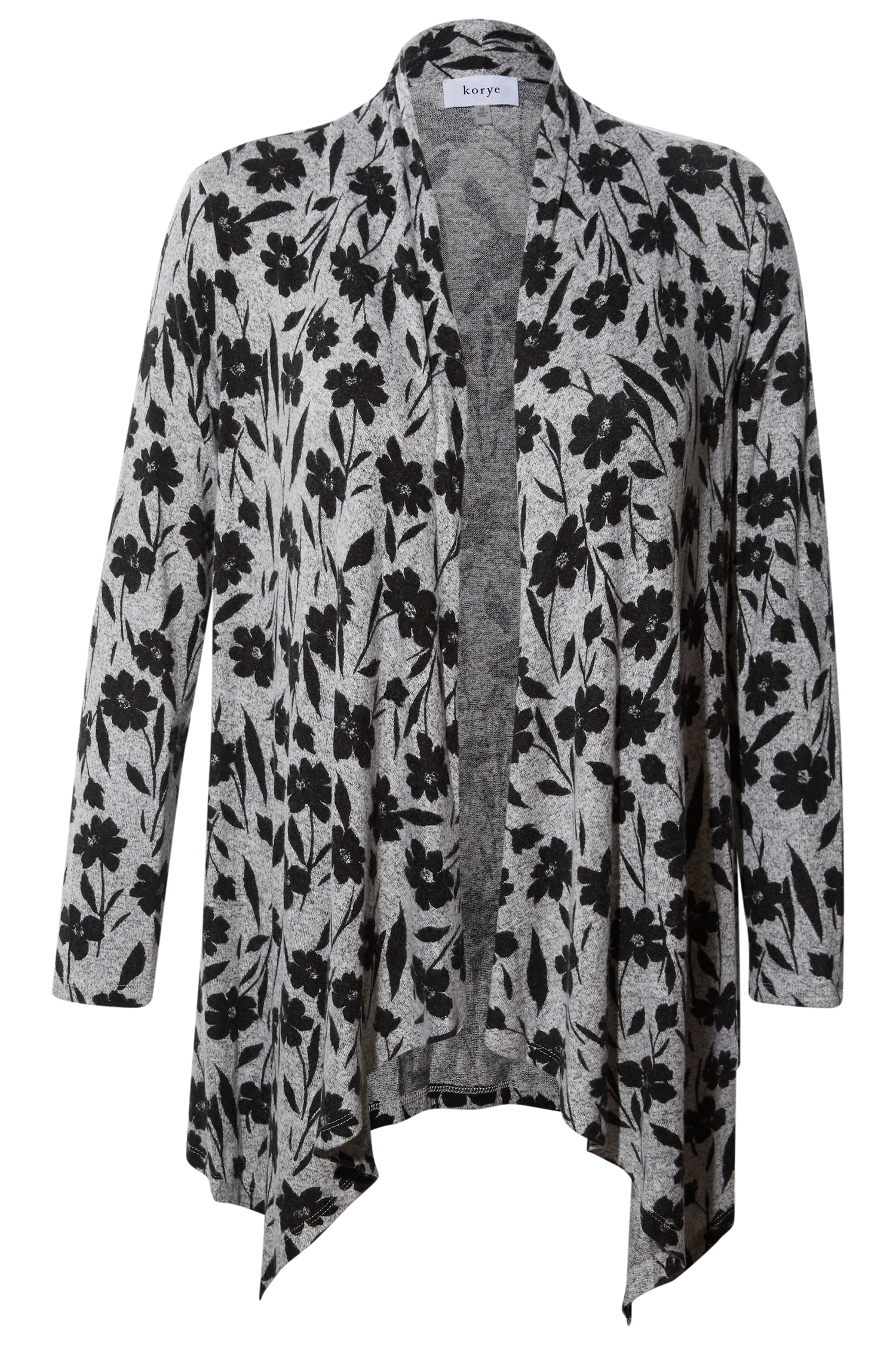 Printed Waterfall Cardigan