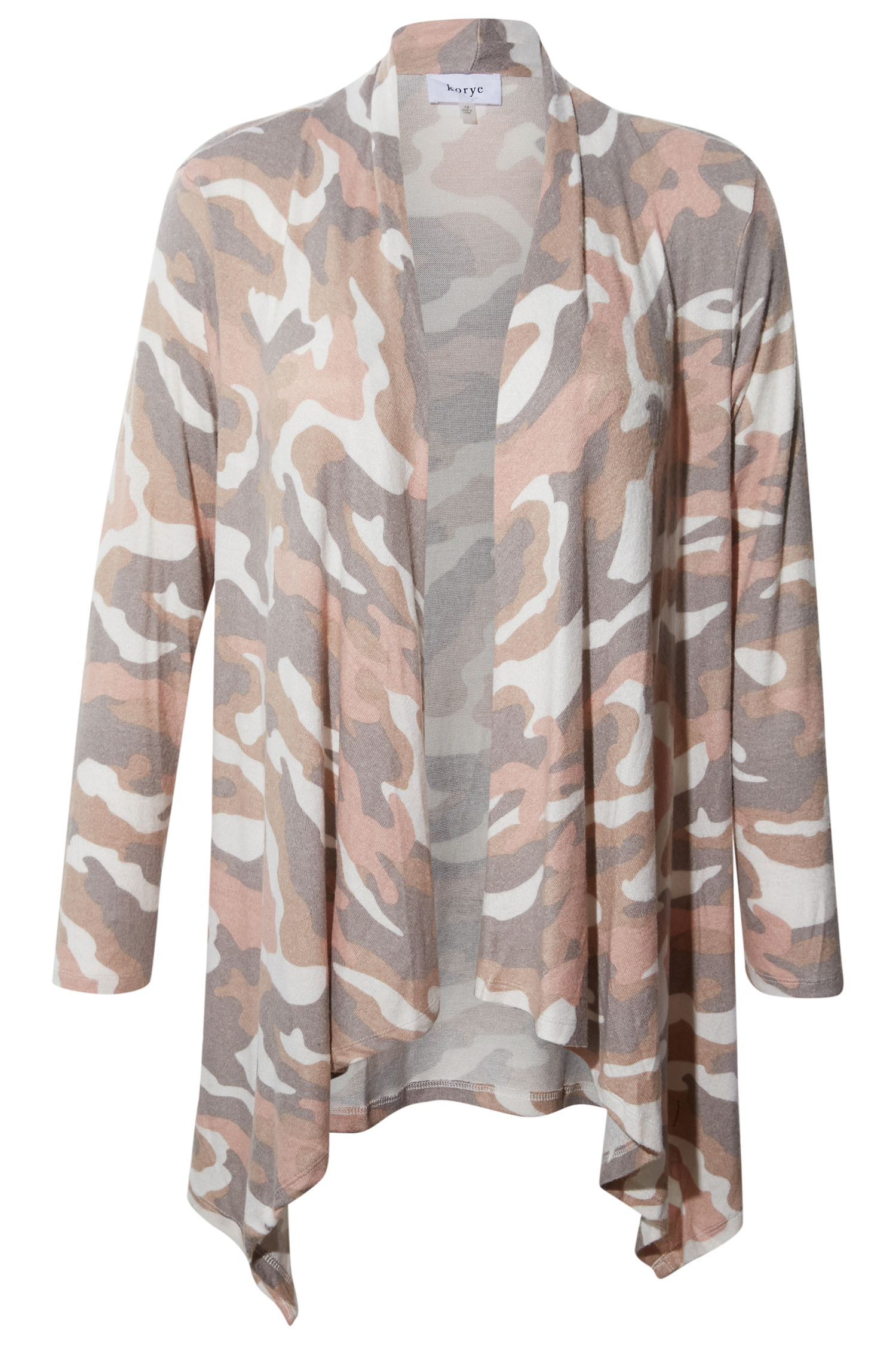 Printed Waterfall Cardigan