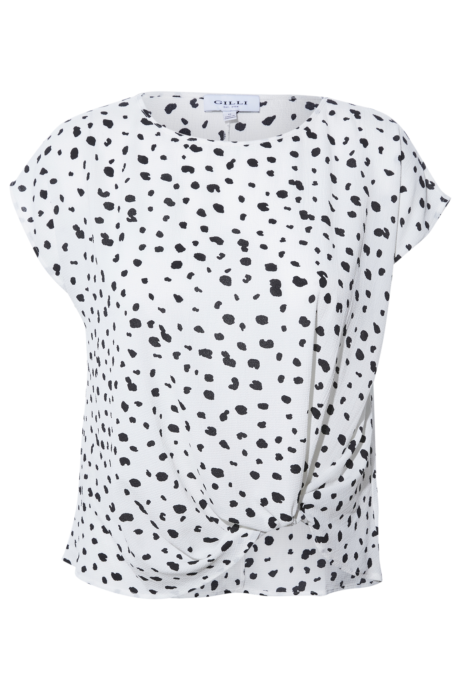 Side Knot Printed Top