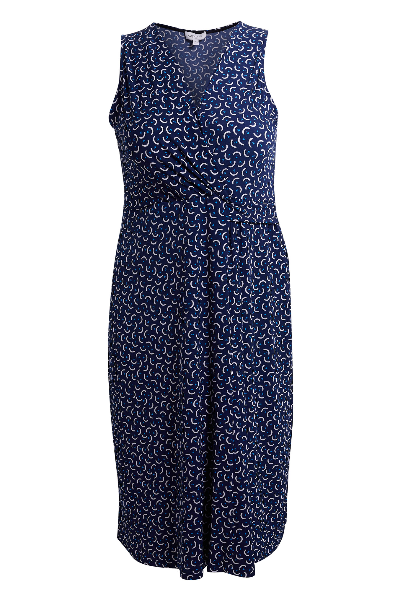 Sleeveless Printed Midi Dress
