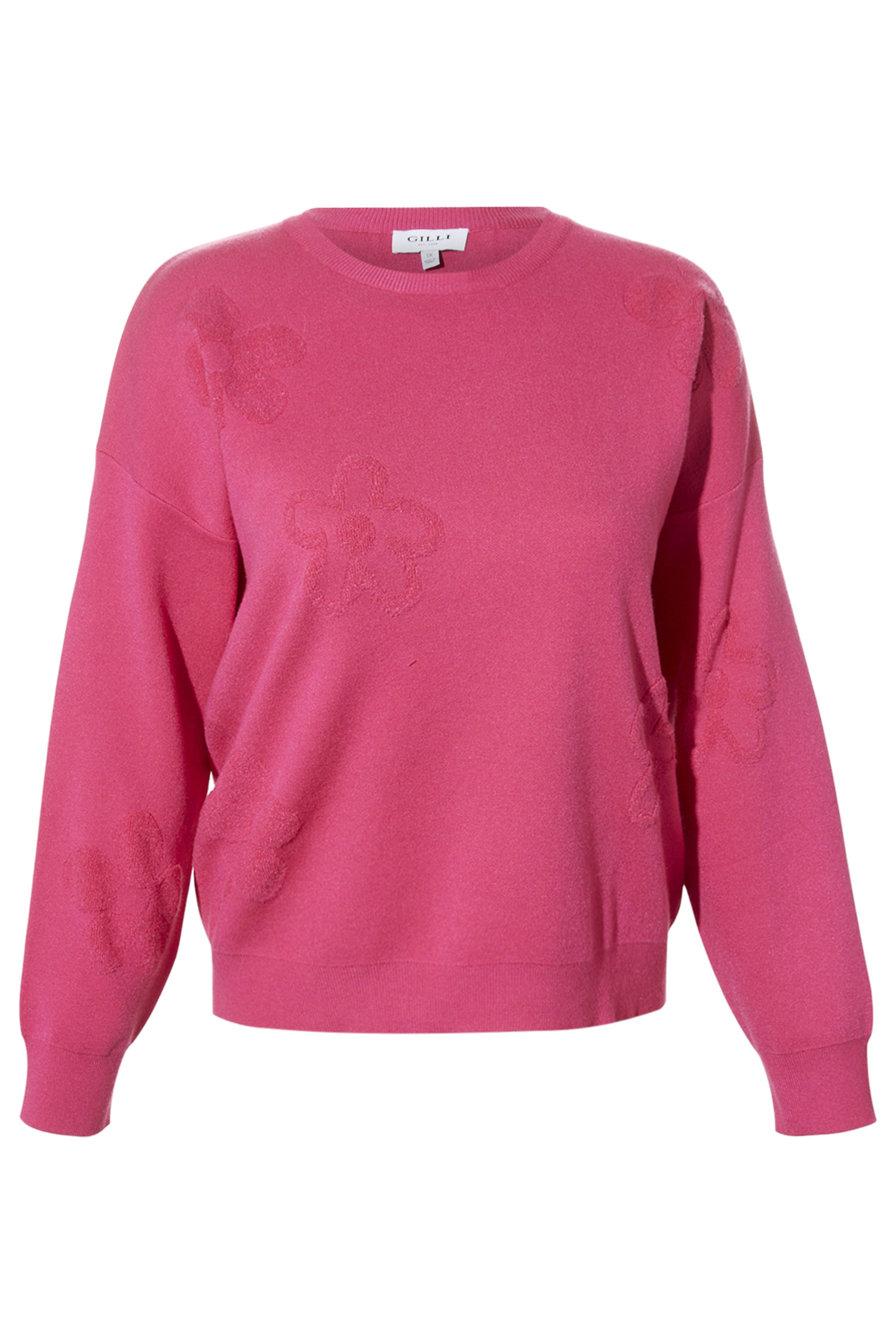 Textured Floral Sweater