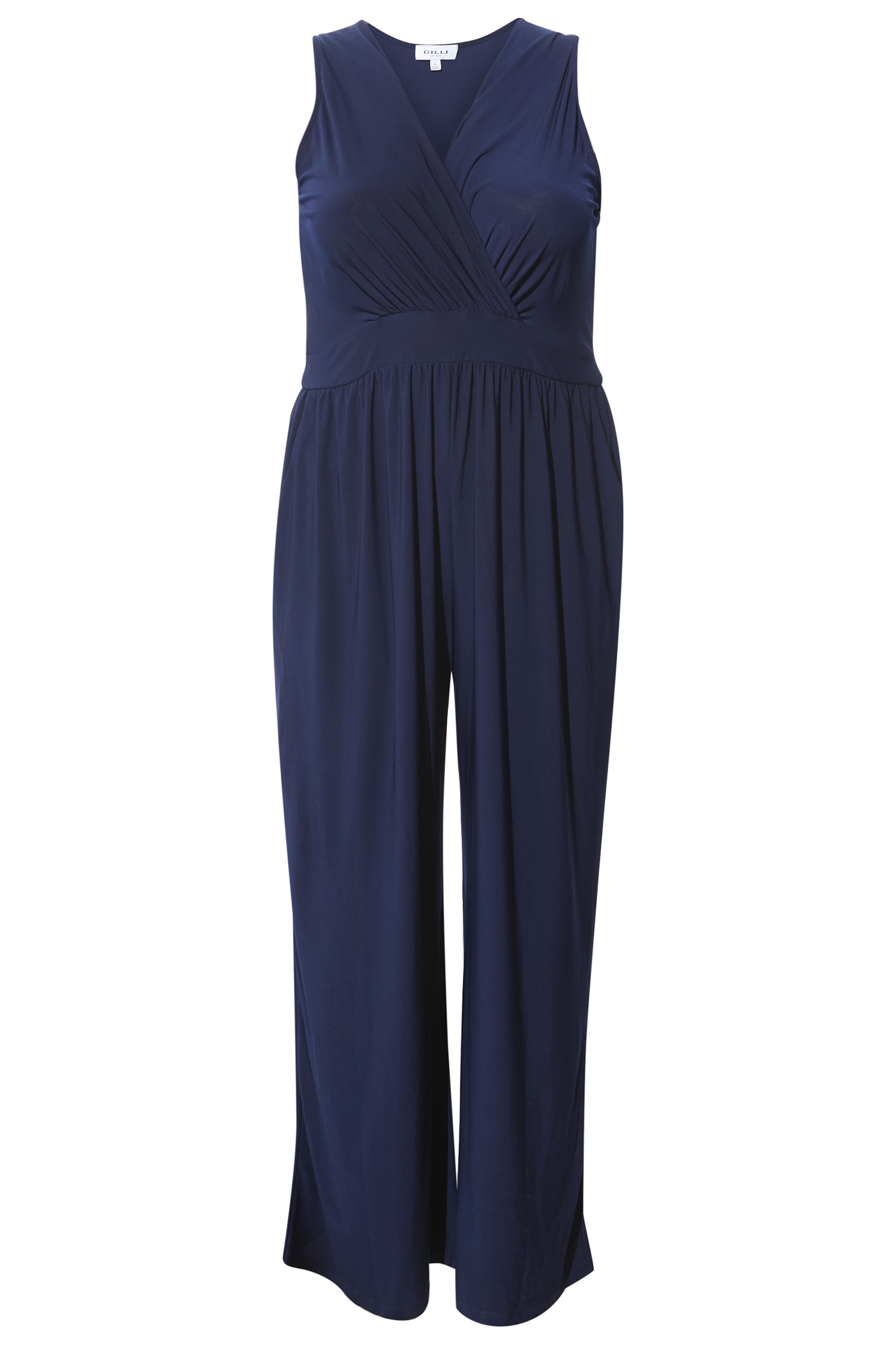Elle Surplice Sleeveless Jumpsuit