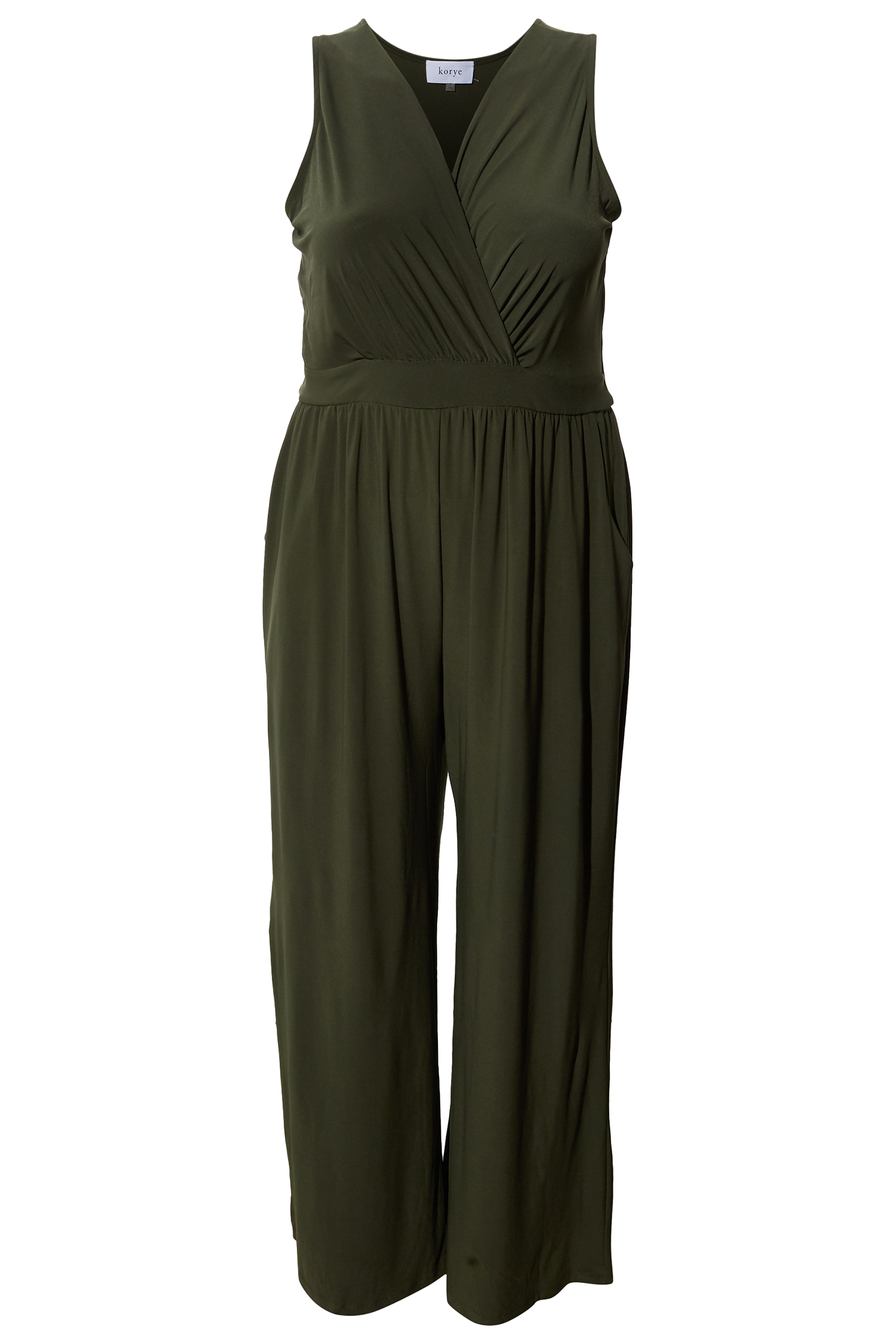 Elle Surplice Sleeveless Jumpsuit