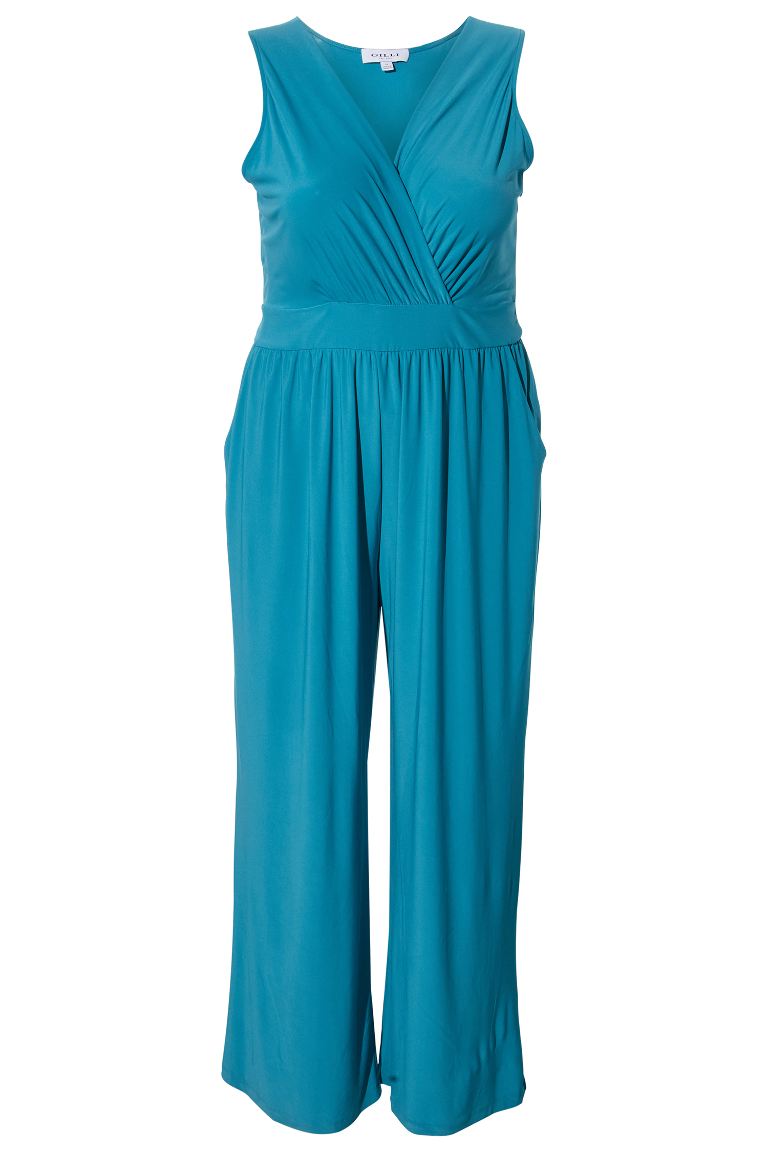 Elle Surplice Sleeveless Jumpsuit