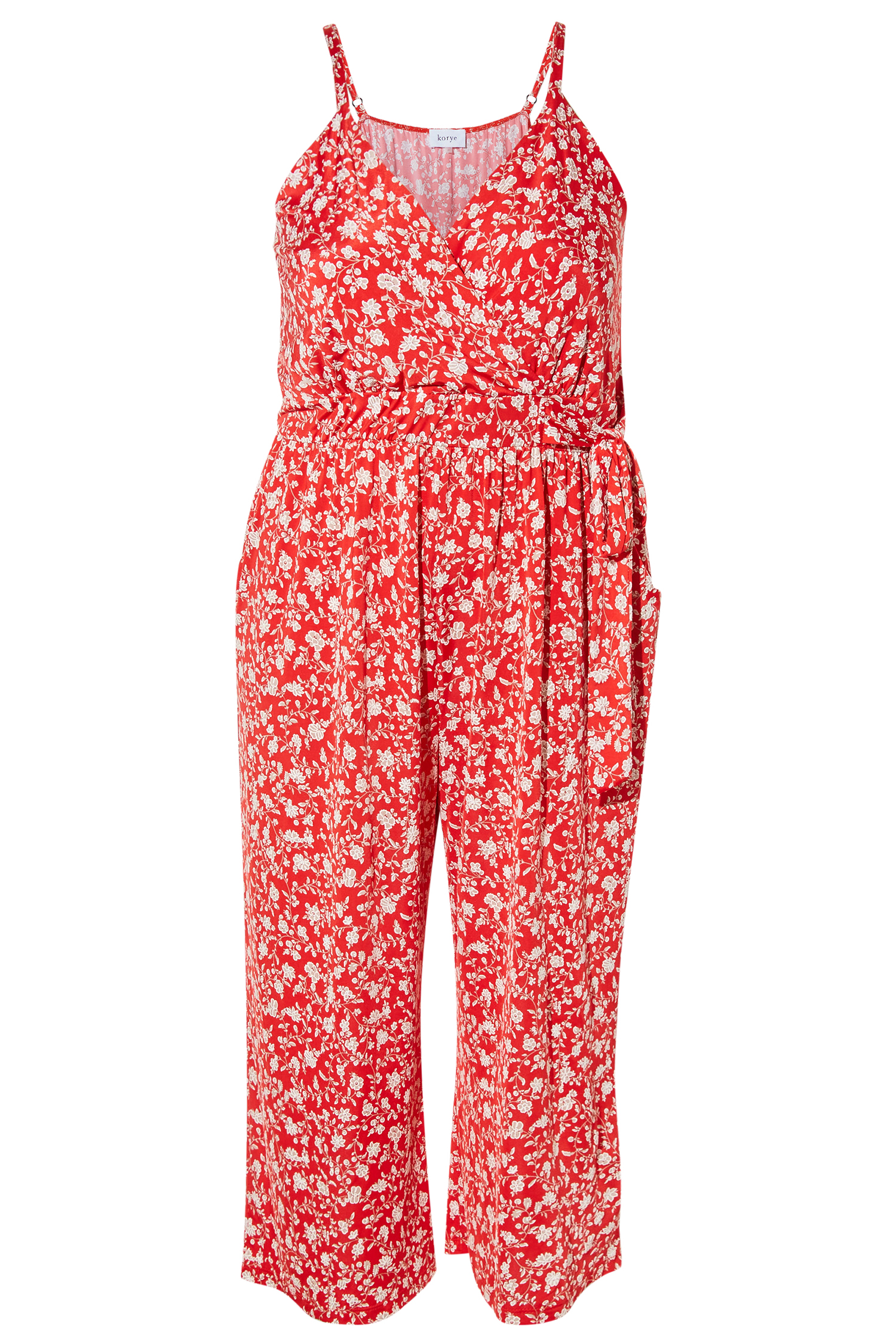 Surplice Tie Waist Jumpsuit