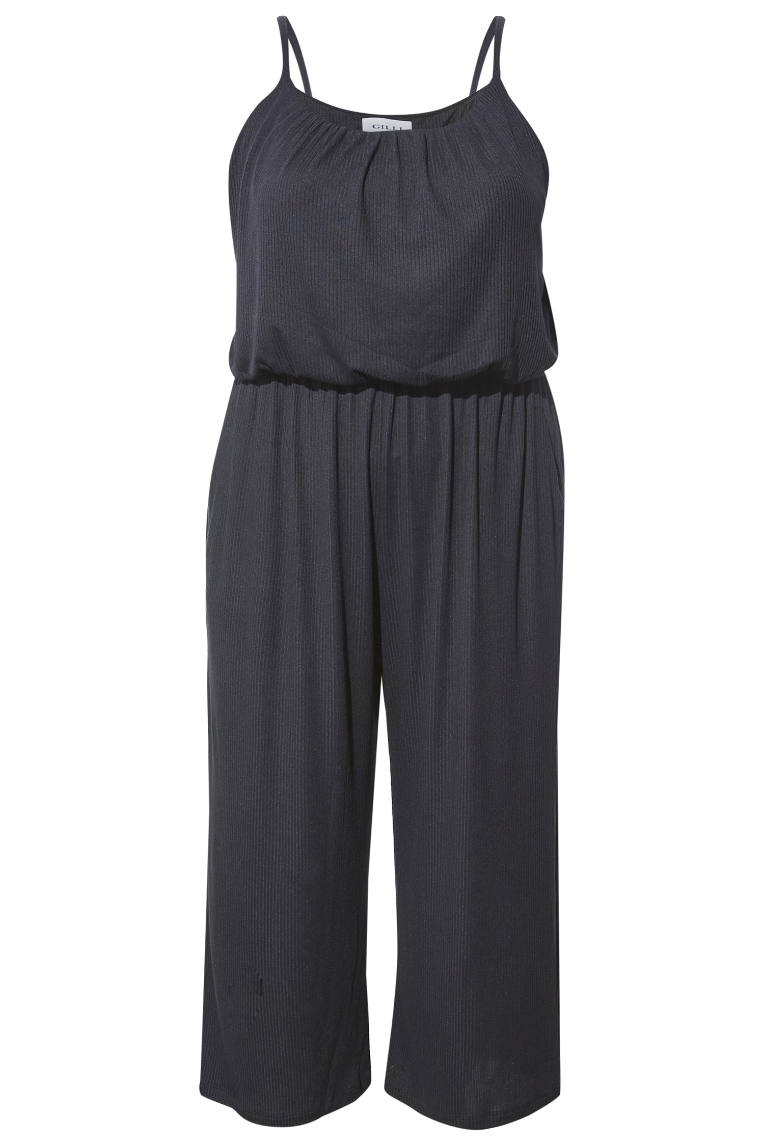 Cropped Spaghetti Strap Jumpsuit