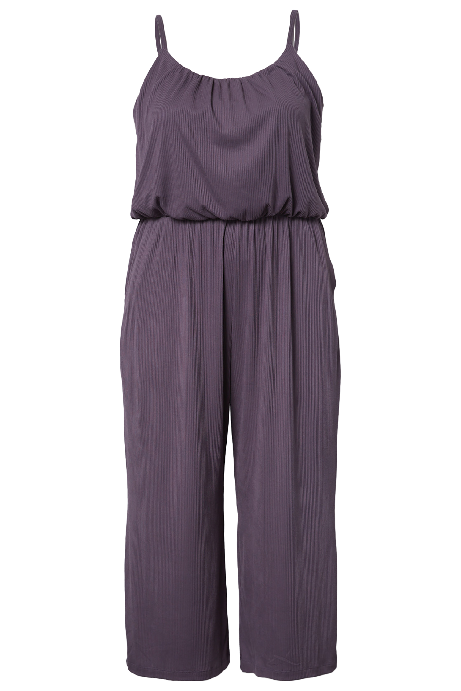 Cropped Spaghetti Strap Jumpsuit