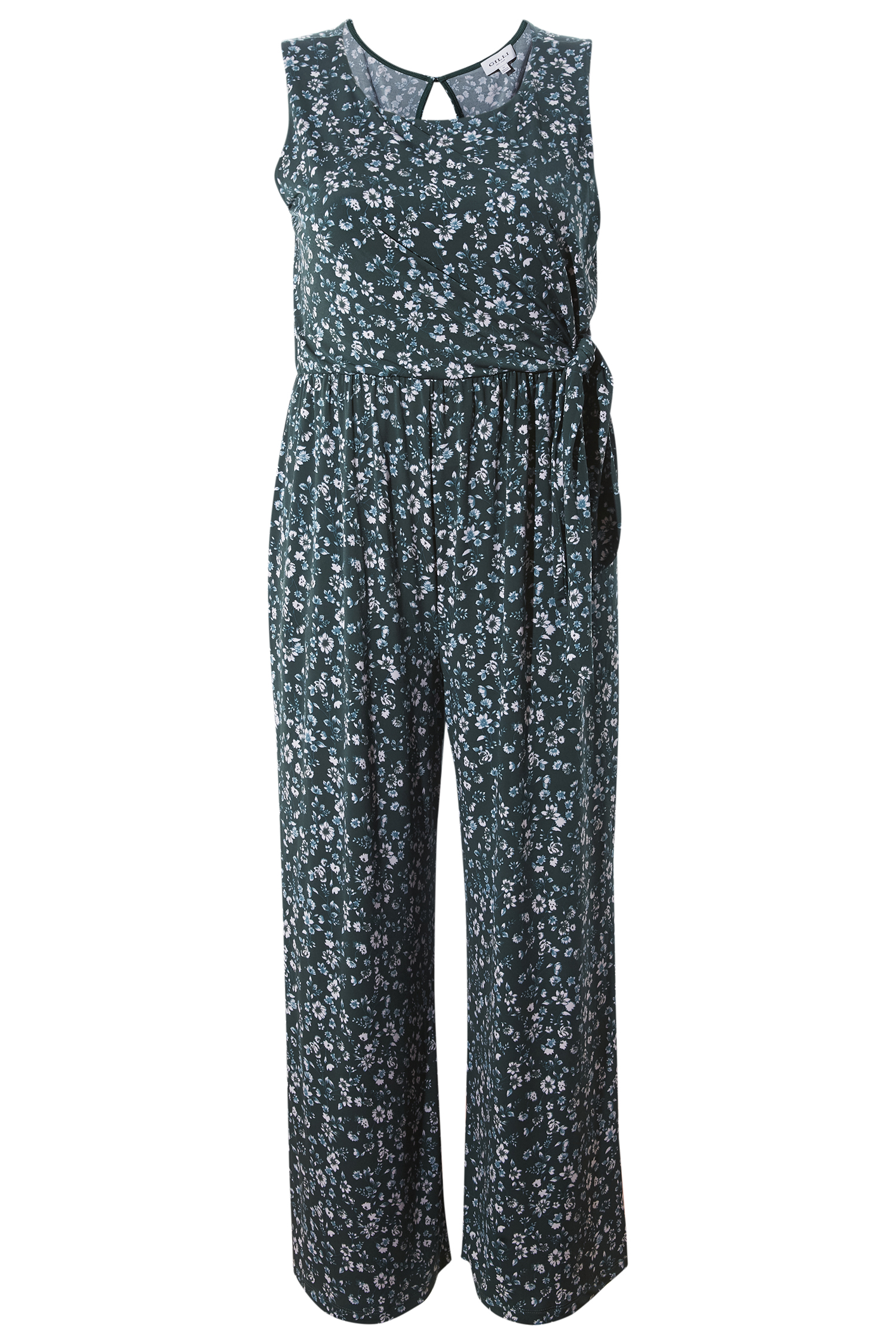 Sleeveless Floral Jumpsuit
