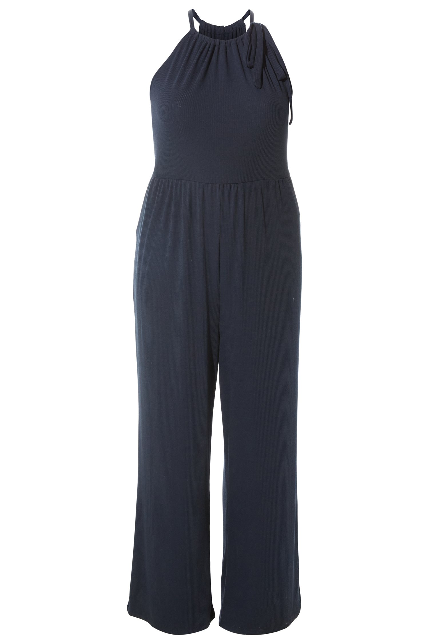 Halter Tie Neck Jumpsuit