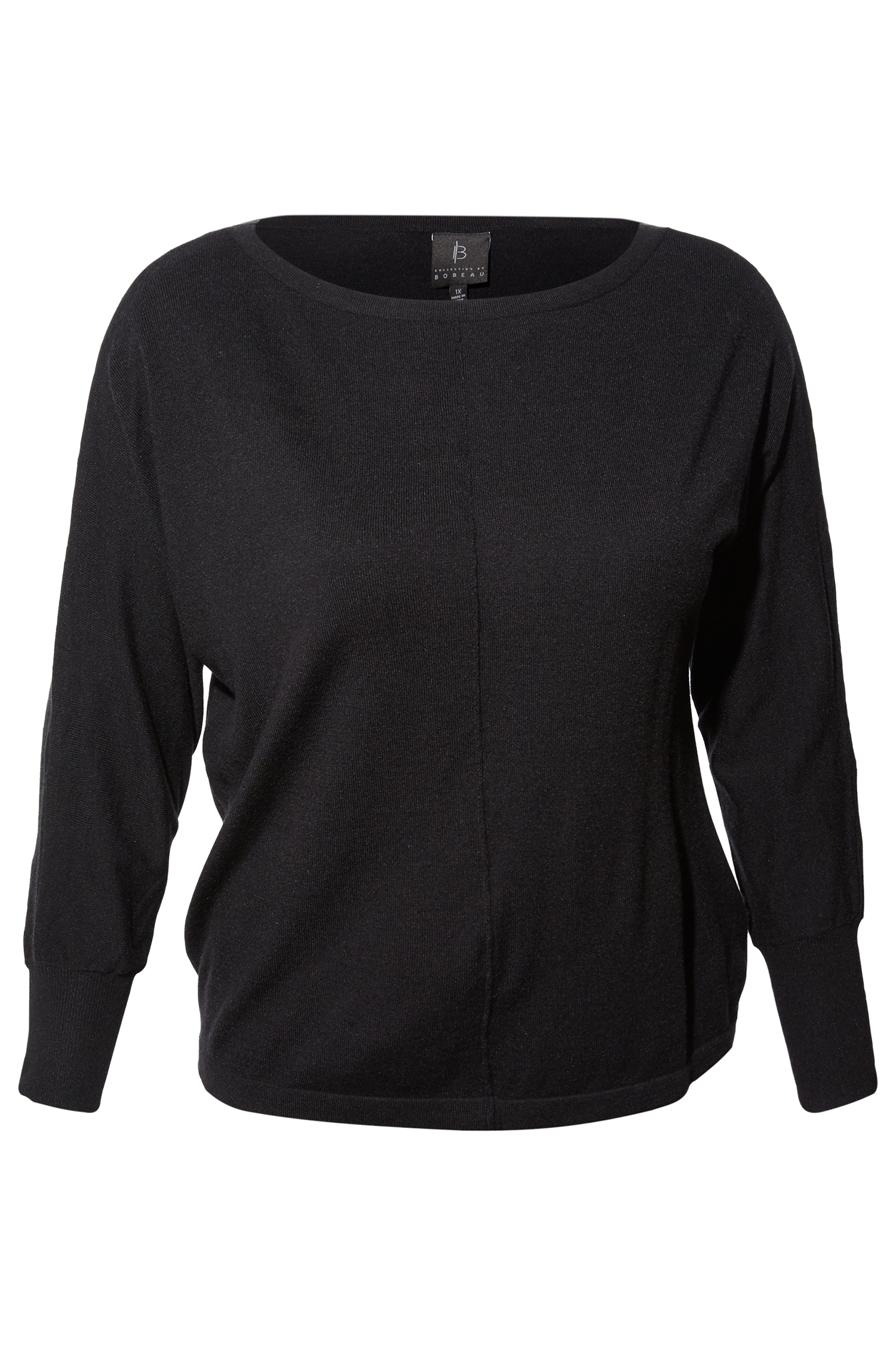 Ribbed Boatneck Long Sleeve