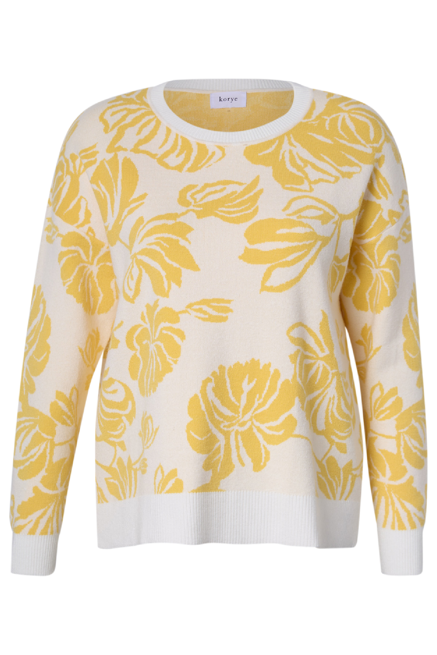 Crew Neck Floral Sweater
