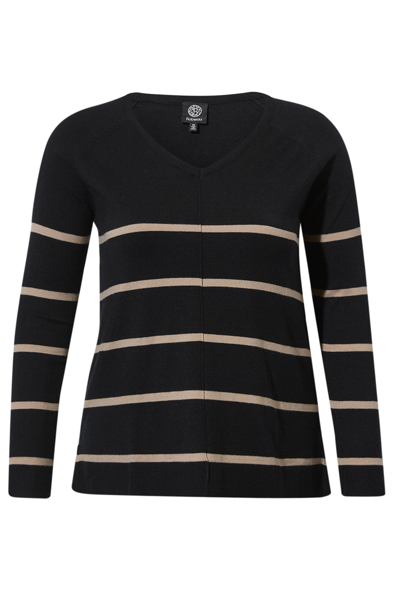 V Neck Exposed Seam Top