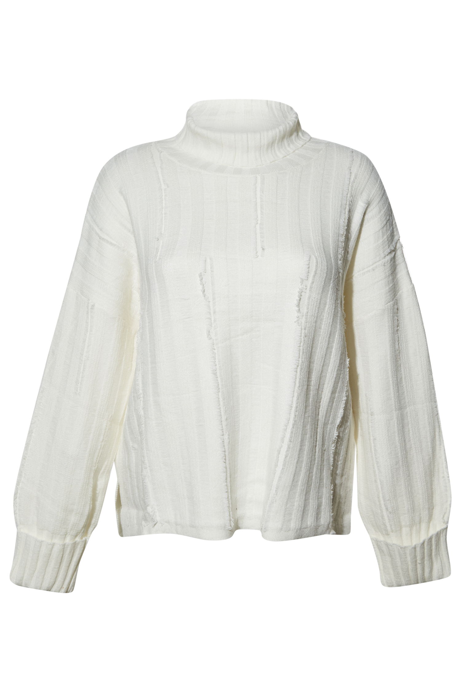 Cuffed Sleeves Turtleneck Sweater