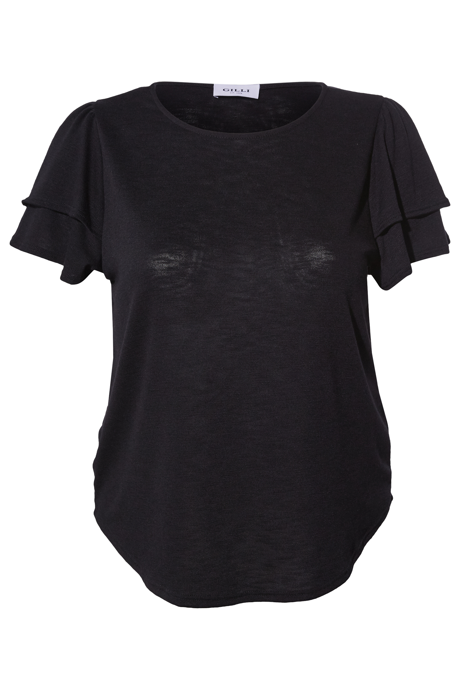 Double Ruffle Short Sleeve Top