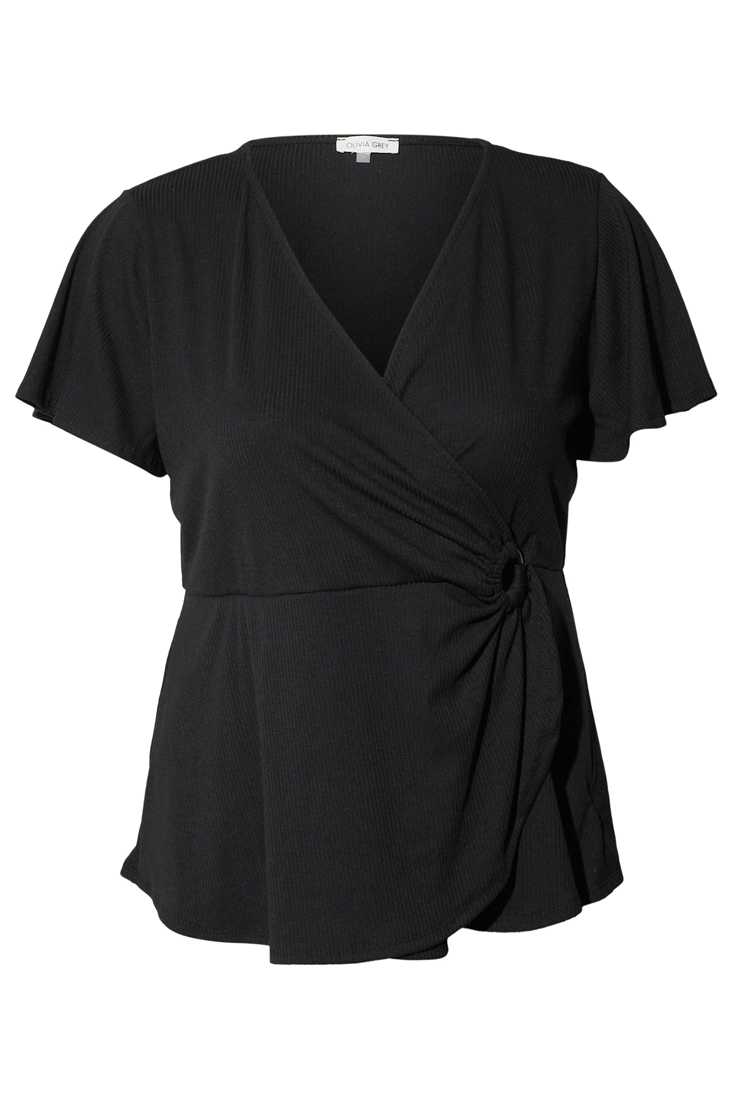 Short Sleeve Wrap Top