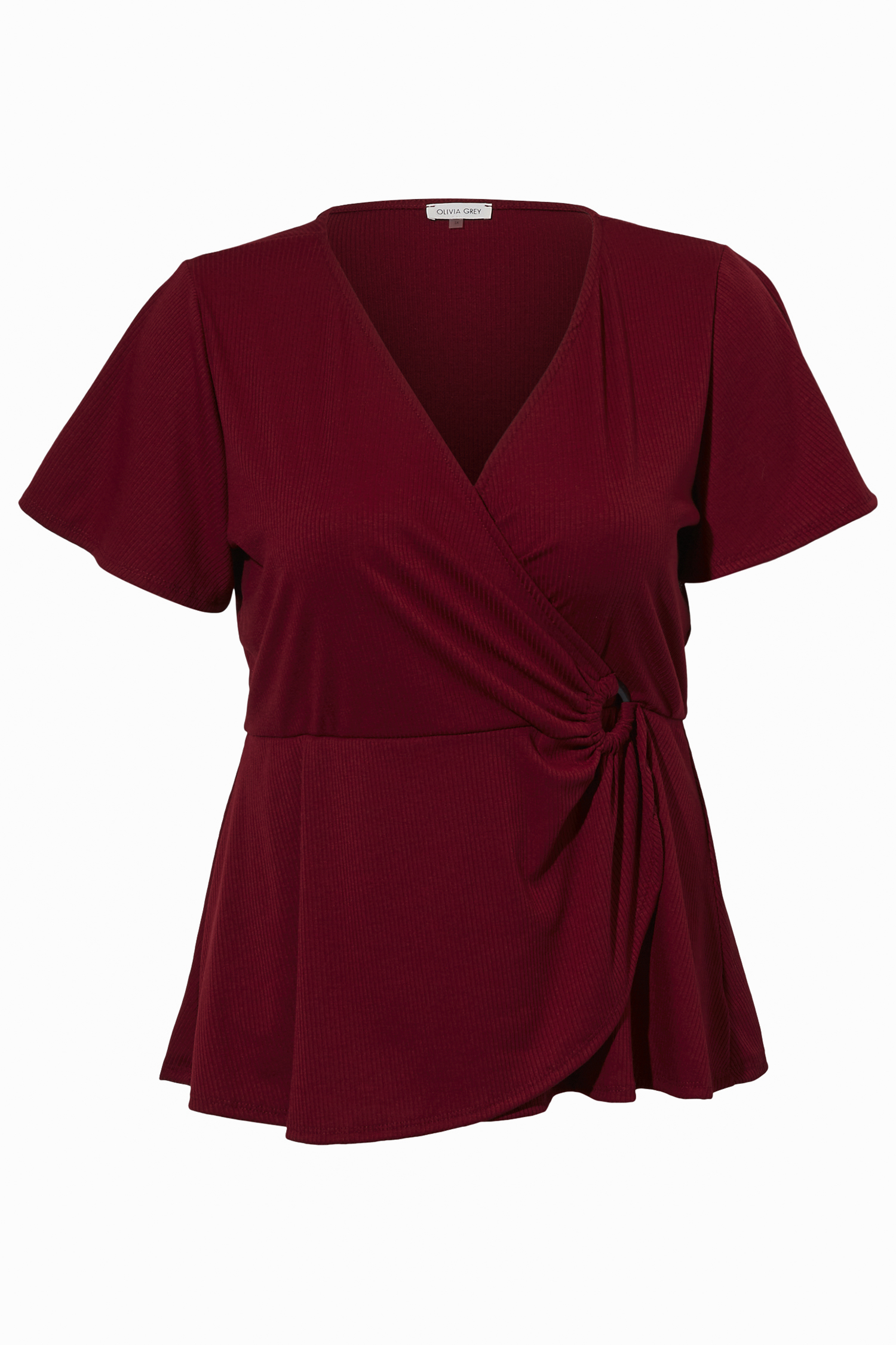 Short Sleeve Wrap Top