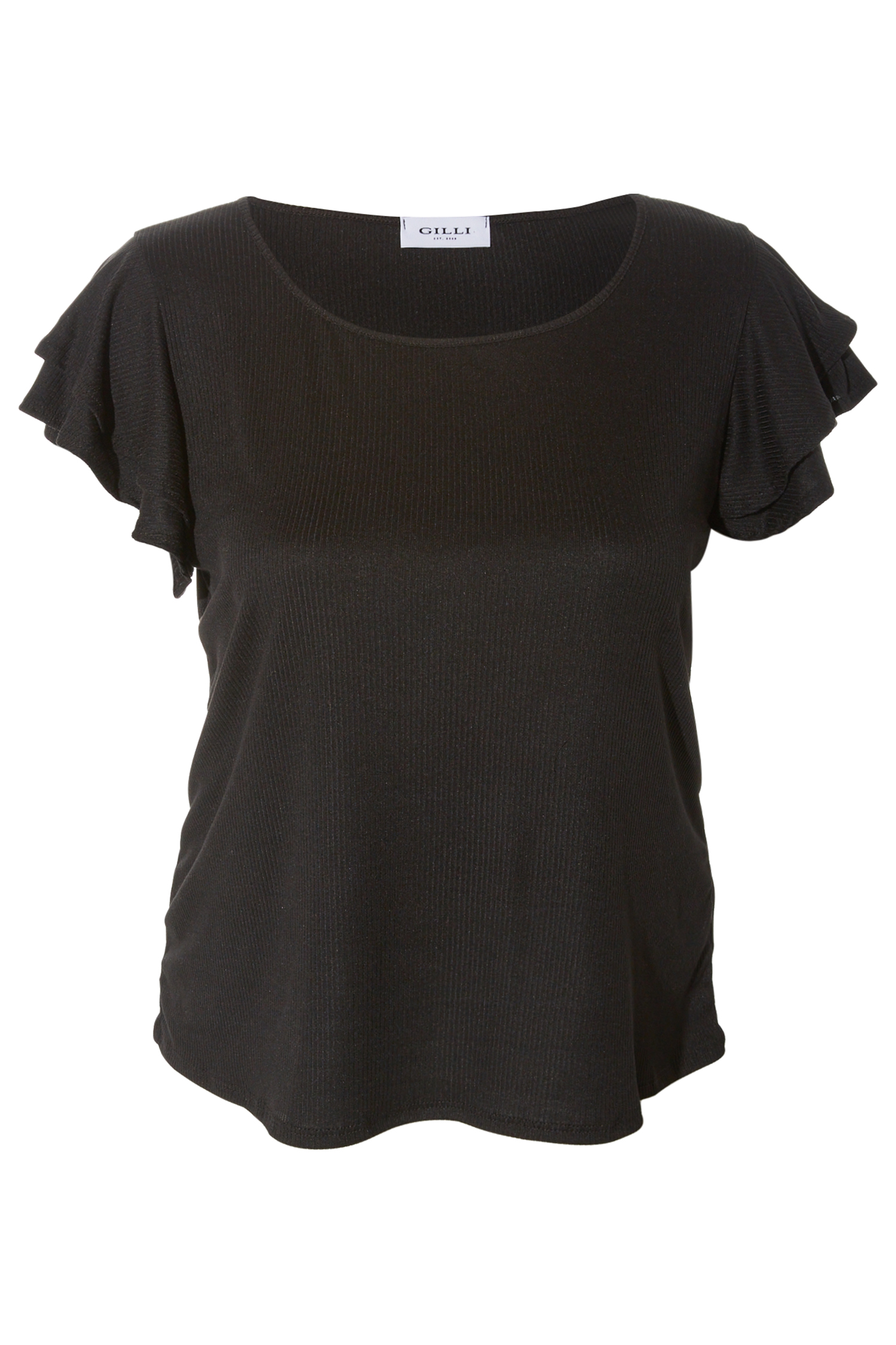 Flutter Sleeve Round Neck Top