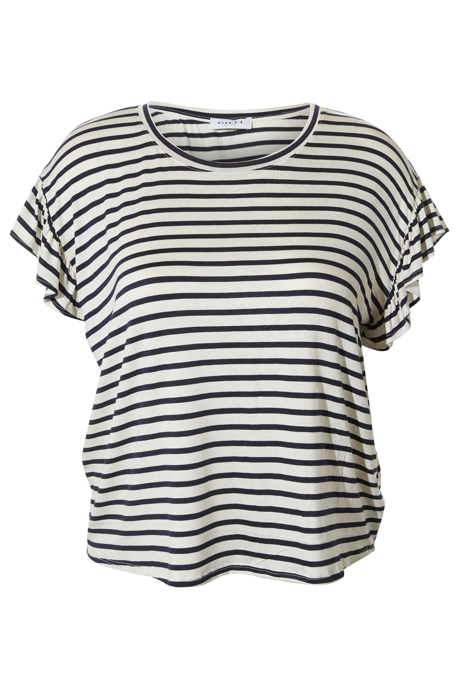 Short Ruffle Sleeve Top