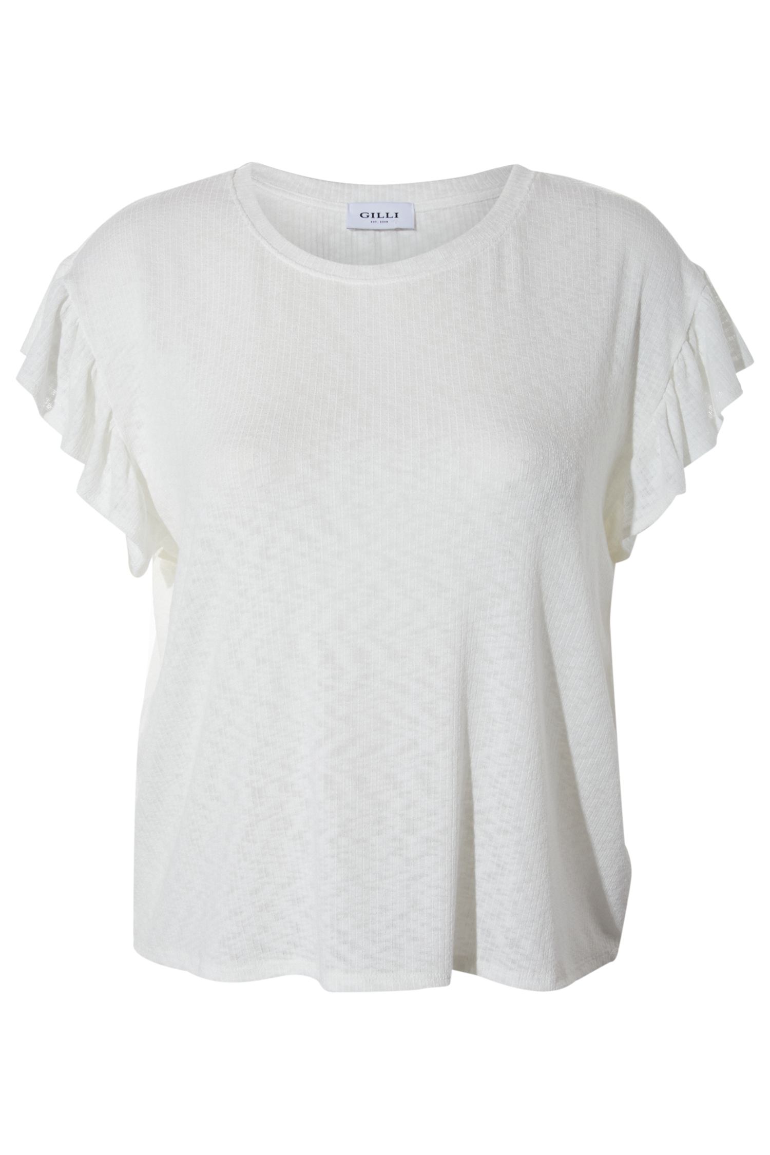 Short Ruffle Sleeve Top