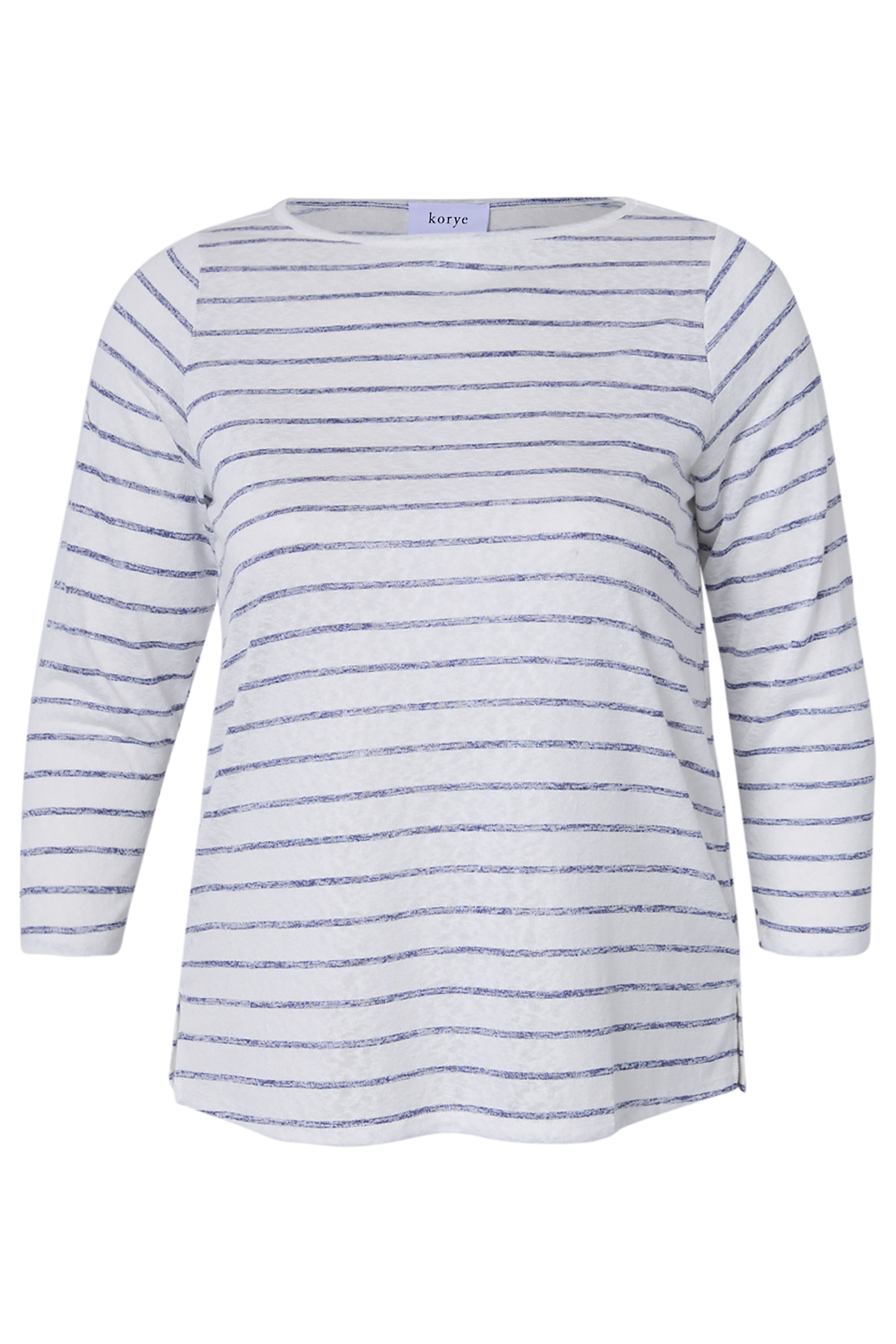 3/4 Sleeve Striped Top