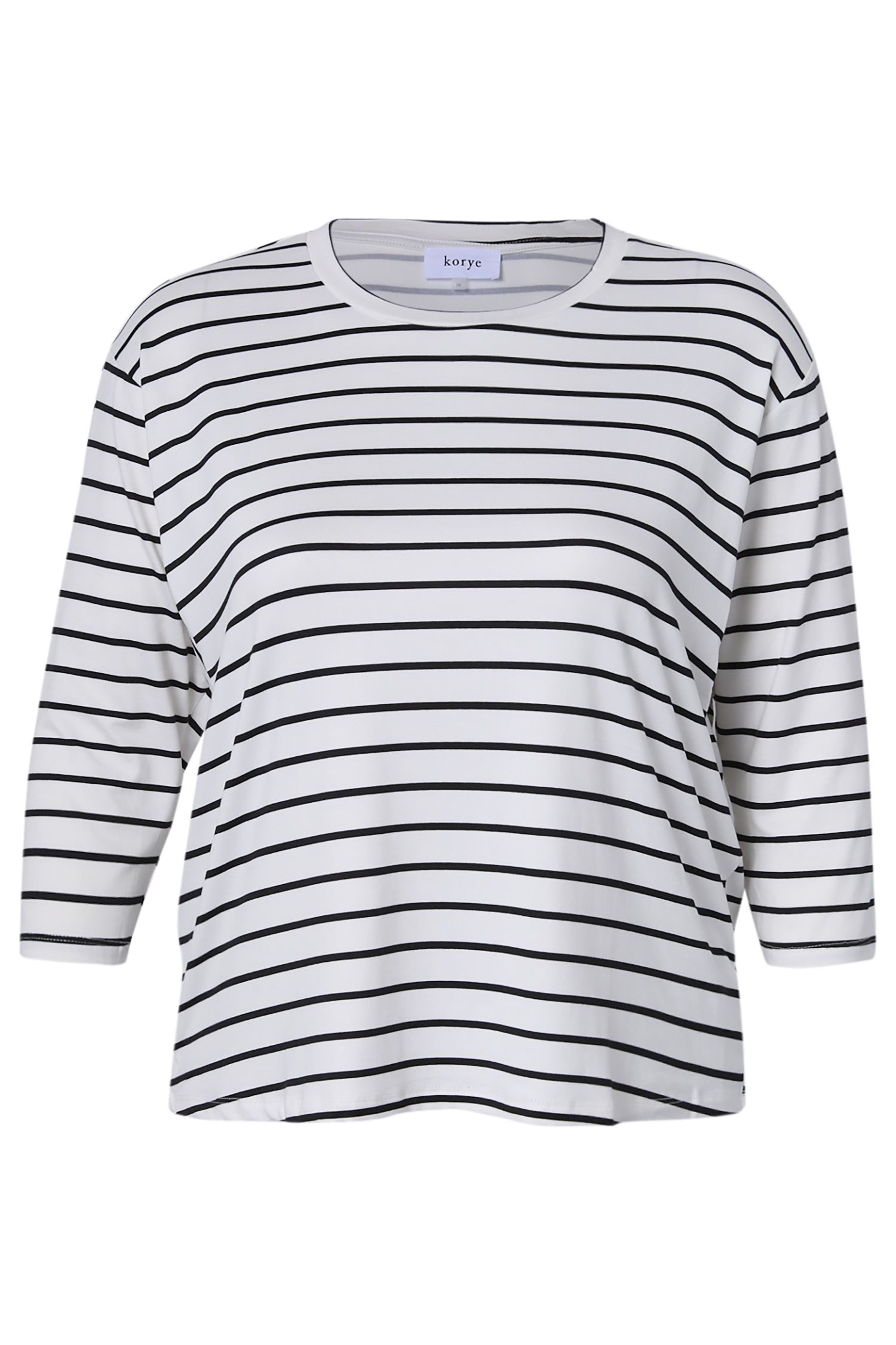 Mixed Stripe Dolman Sleeve Top