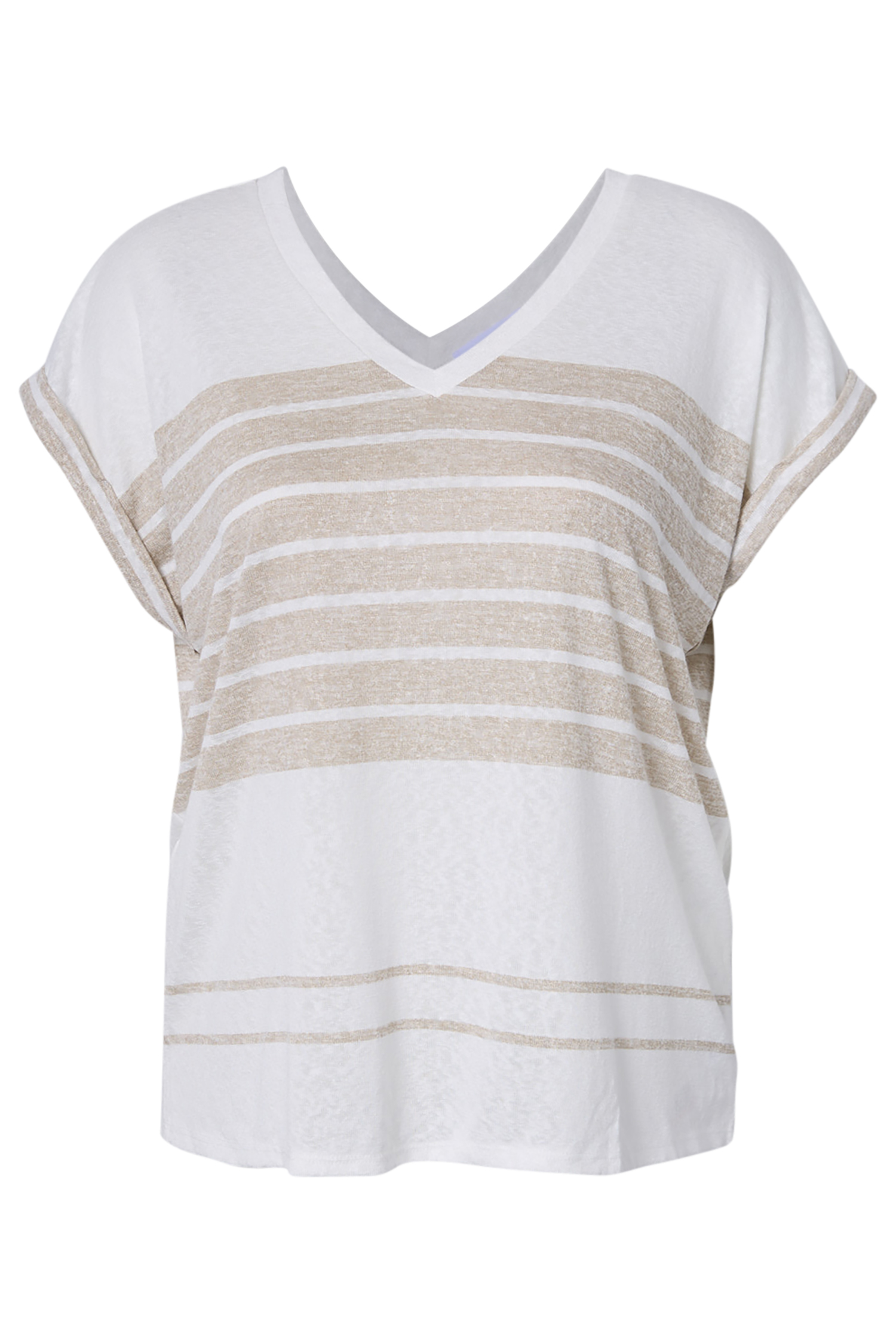 Double Caty Stripe Cuff Top