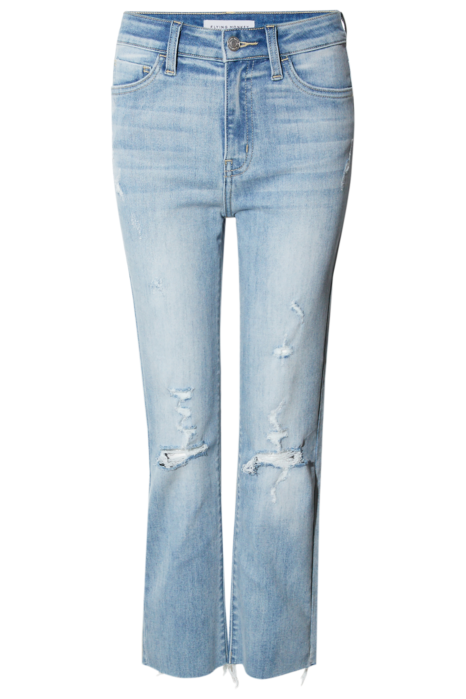 High Rise Clean Cut Crop Denim