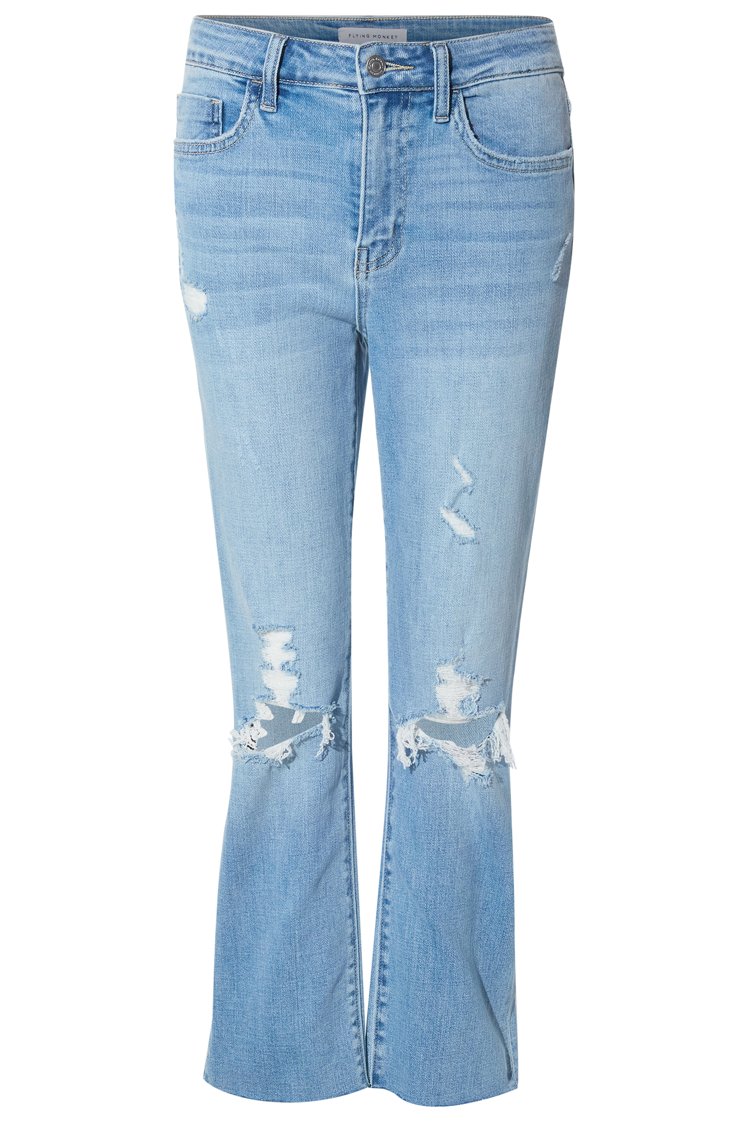 Distressed Straight Leg Jean