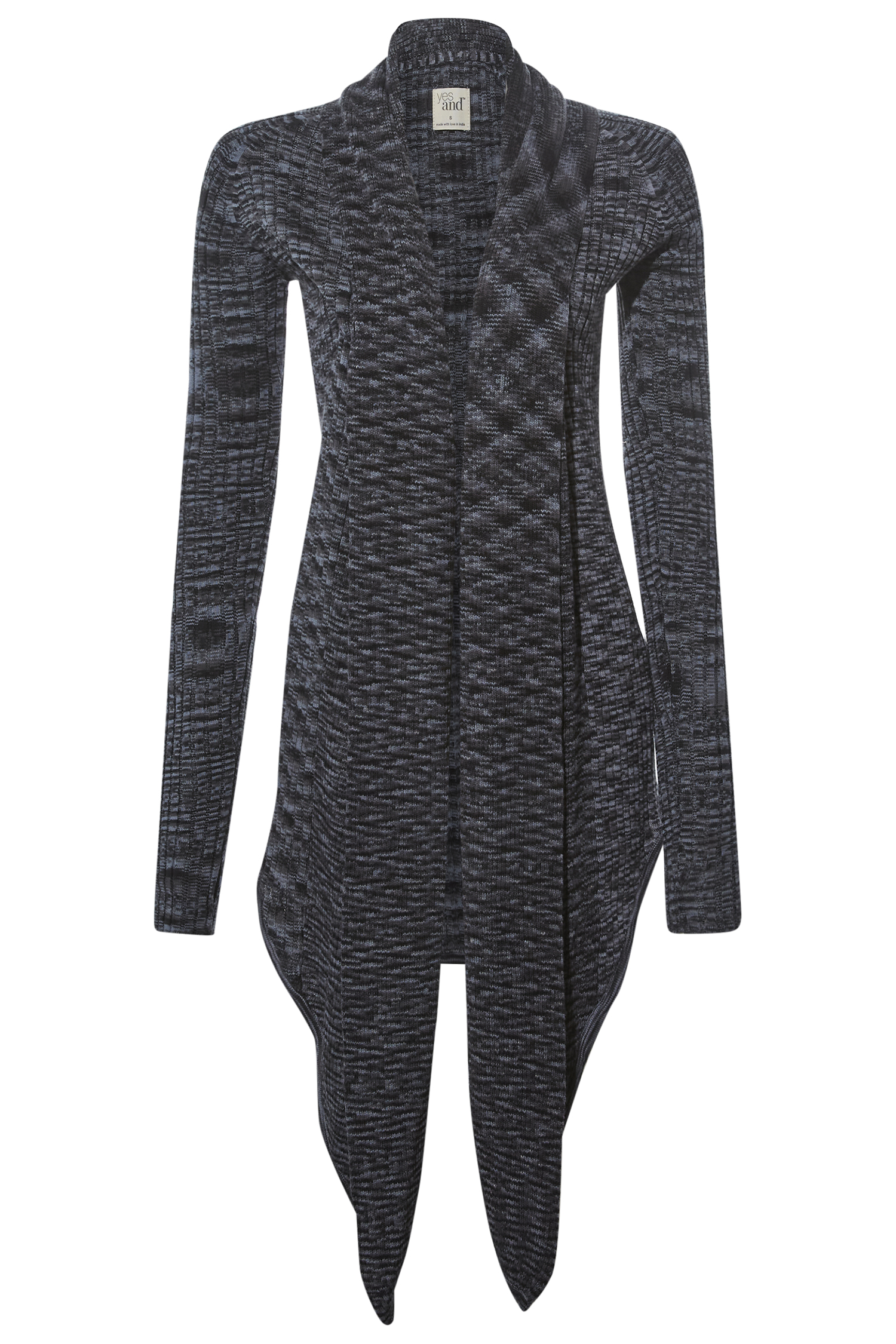 Scarf Rib Knit Cardigan