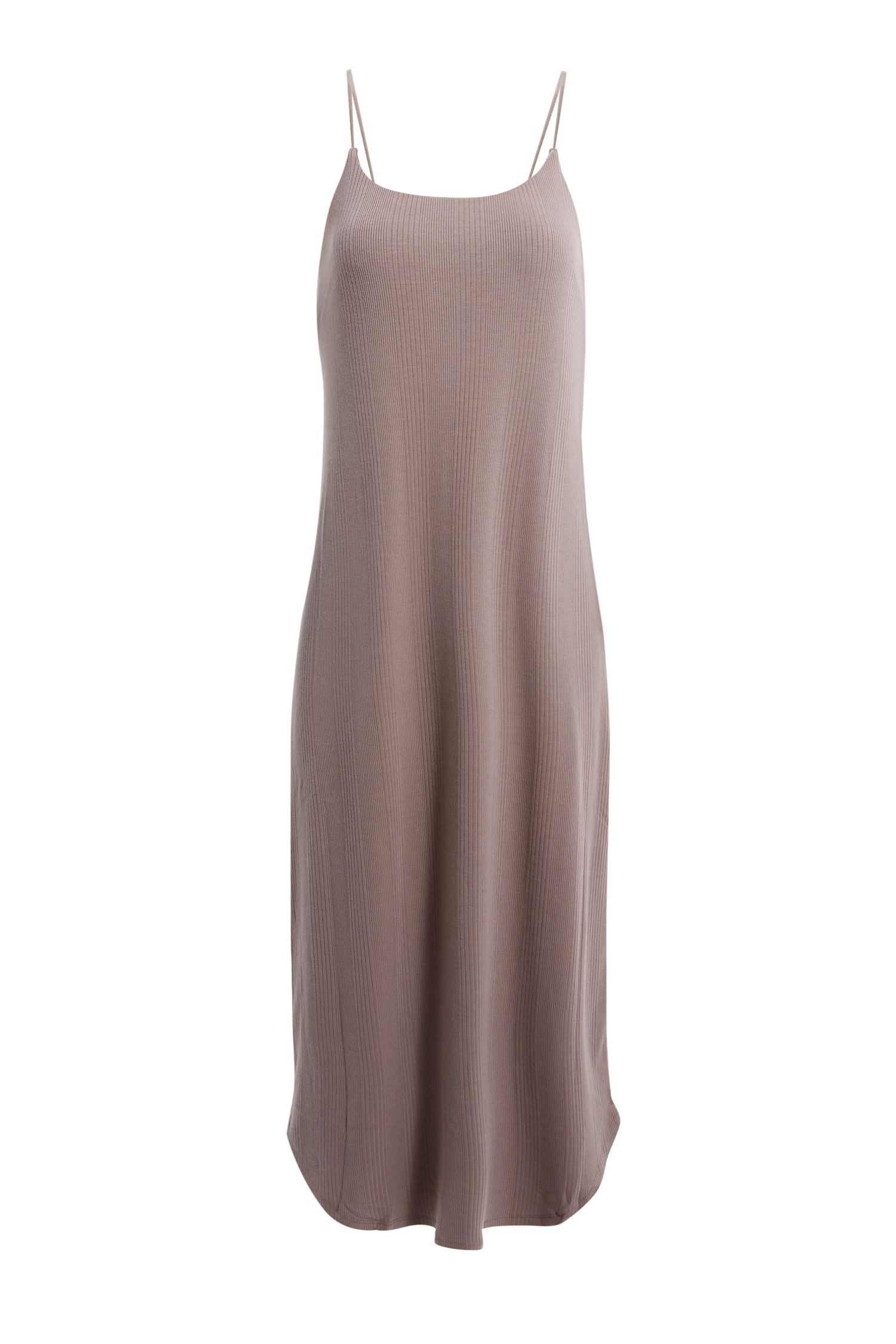 Curved Hem Midi Dress