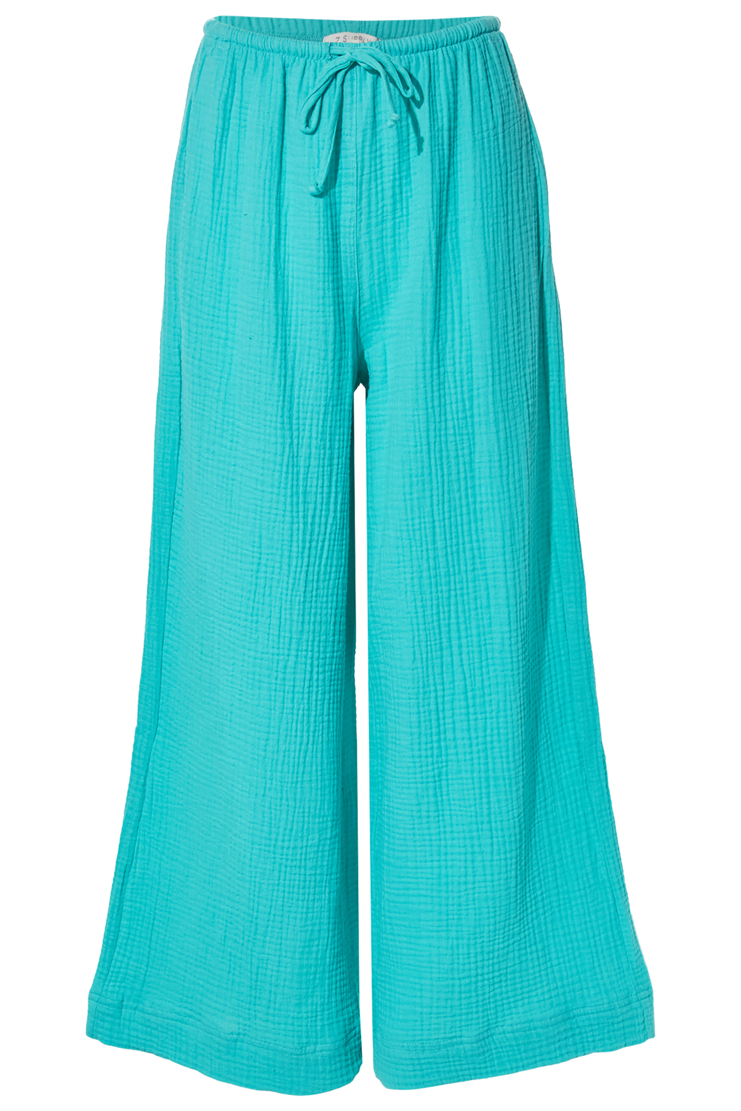 Pull On Wide Leg Gauze Pant