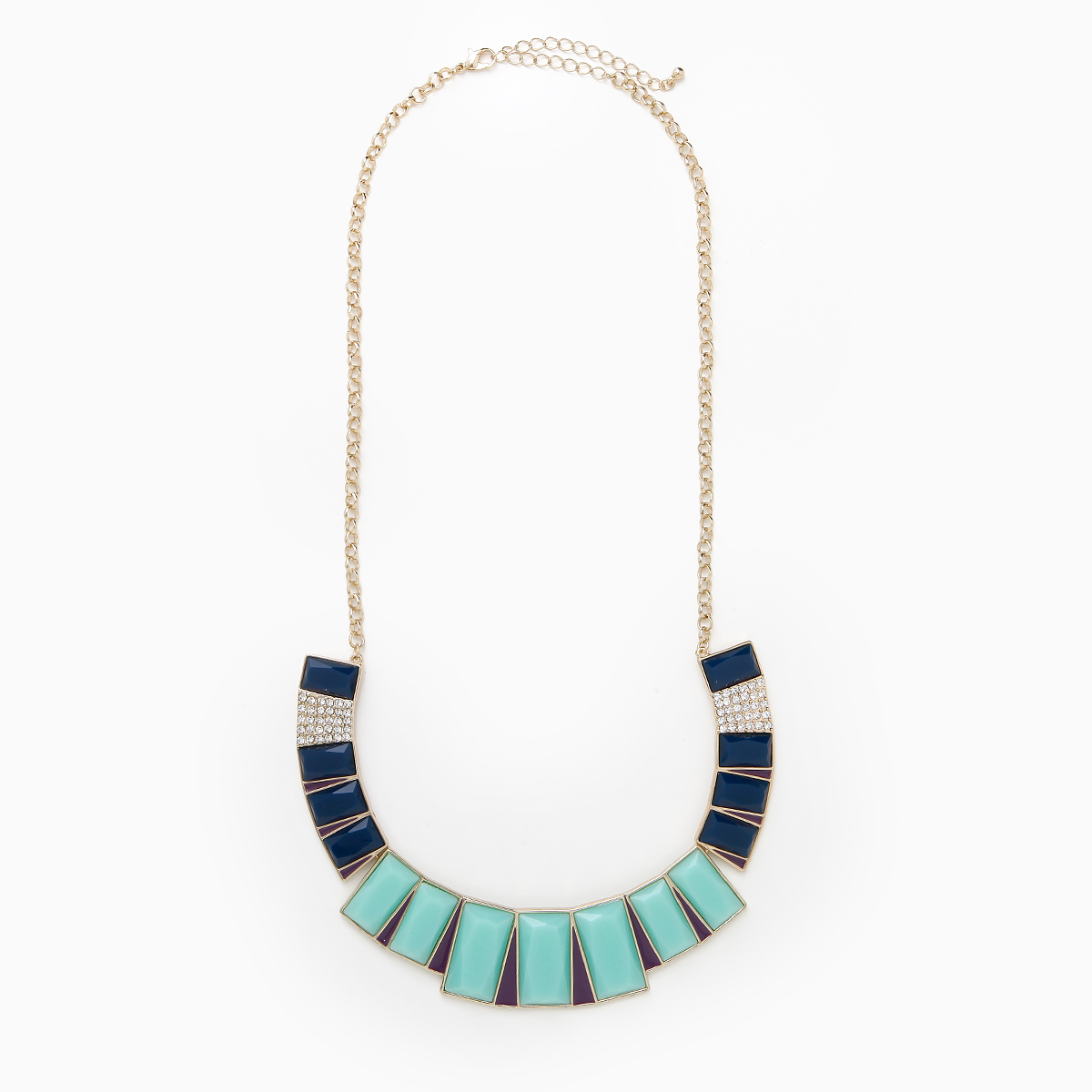 Piano Keys Necklace in Blue DAILYLOOK
