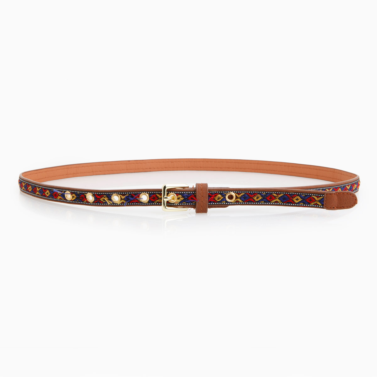 Ikat Embroidered Belt in Floral Multi DAILYLOOK