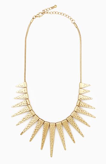 Hammered Spike Necklace Slide 1