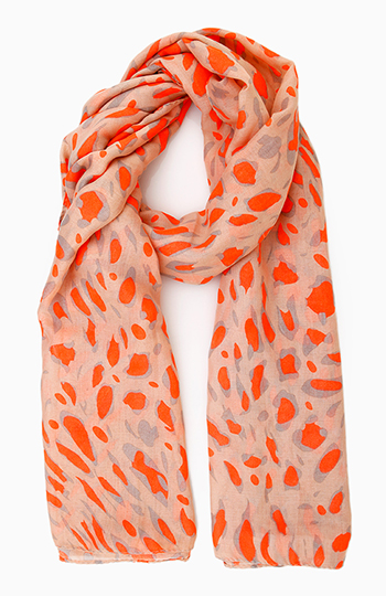 Neon Leopard Scarf Slide 1