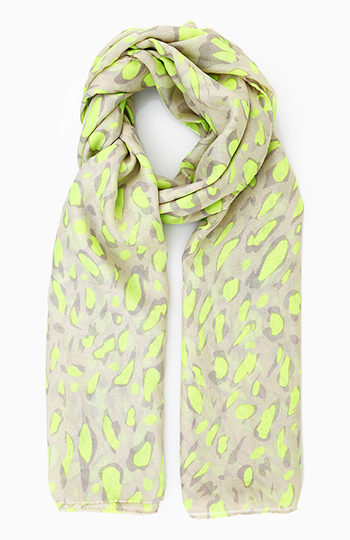 Neon Leopard Scarf Slide 1