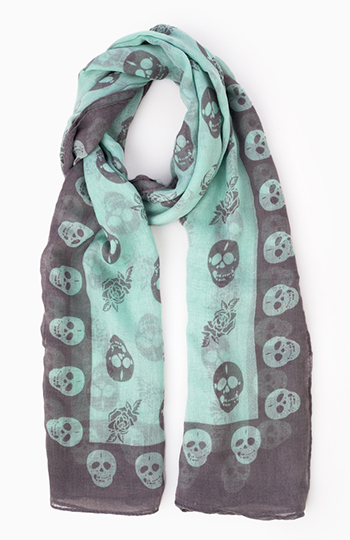 Skull's 'N Roses Scarf Slide 1