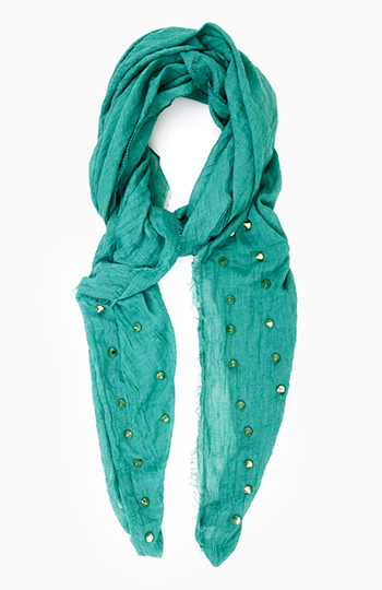 Spike Detail Scarf Slide 1