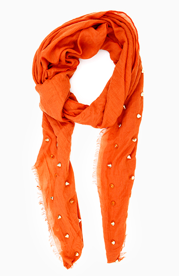Spike Detail Scarf Slide 1