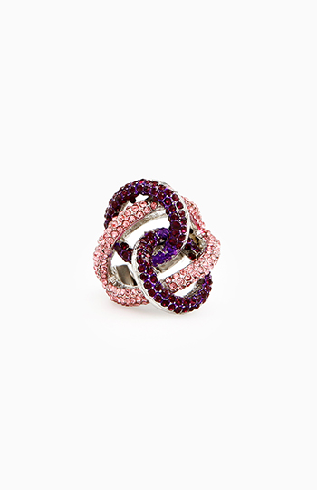 Crystal Looped Ring Slide 1