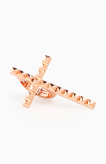 Studded Cross Ring Slide 1