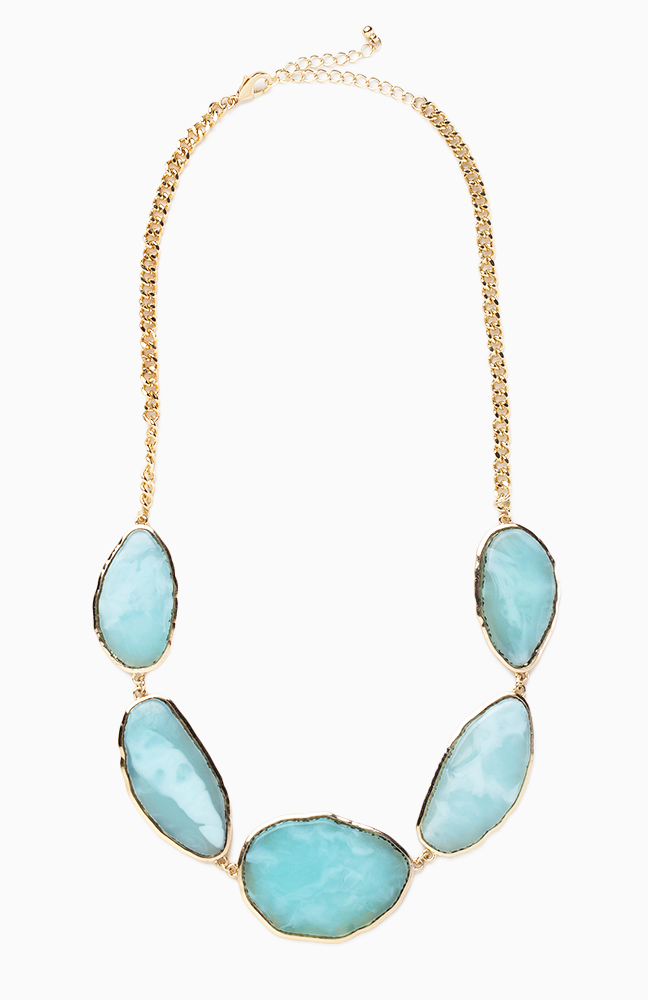 Sea Stone Necklace in Blue DAILYLOOK
