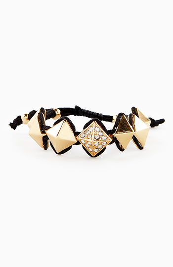 Pyramid Stud Friendship Bracelet Slide 1