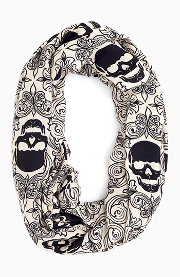 Framed Skull Infinity Scarf Slide 1