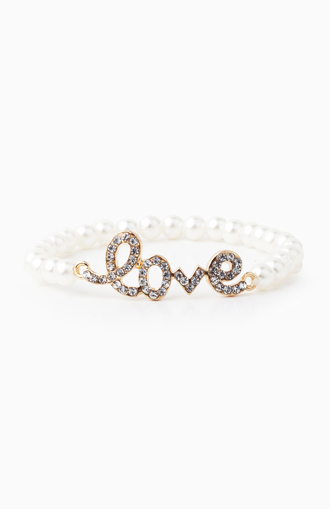Crystal Love Bracelet in Ivory DAILYLOOK