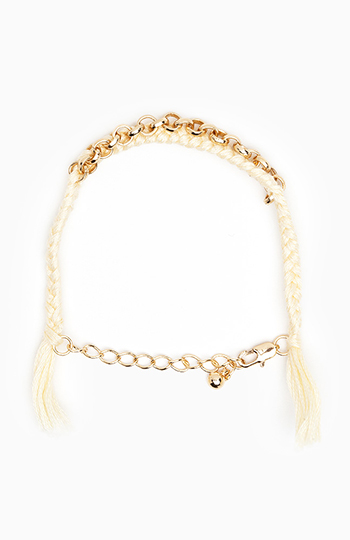 Chain Accent Friendship Bracelet Slide 1