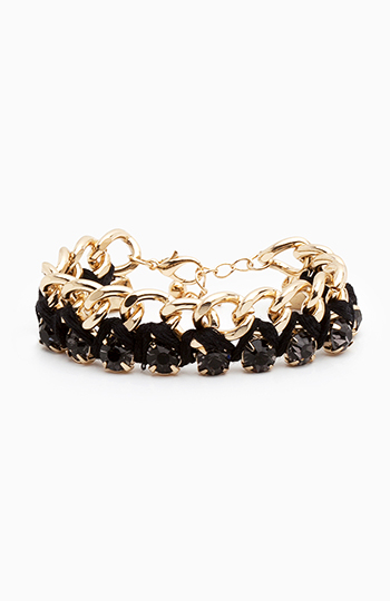 Crystallized Chain Bracelet Slide 1