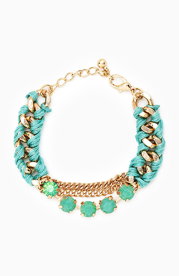 Stone and Chain Friendship Bracelet Slide 1
