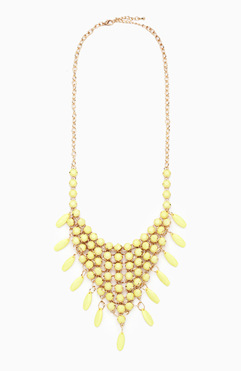 Bright Stone Bib Necklace Slide 1